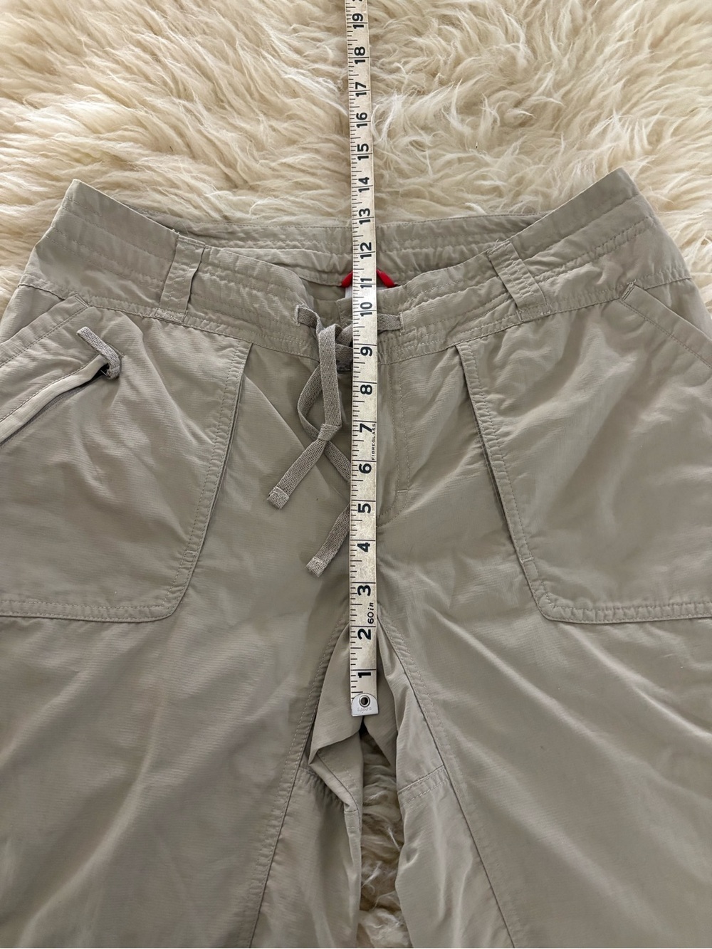 The North Face Khaki Drawstring Nylon Hiking Pants - Picture 4 of 8